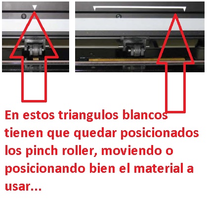 posicion pinch rollers