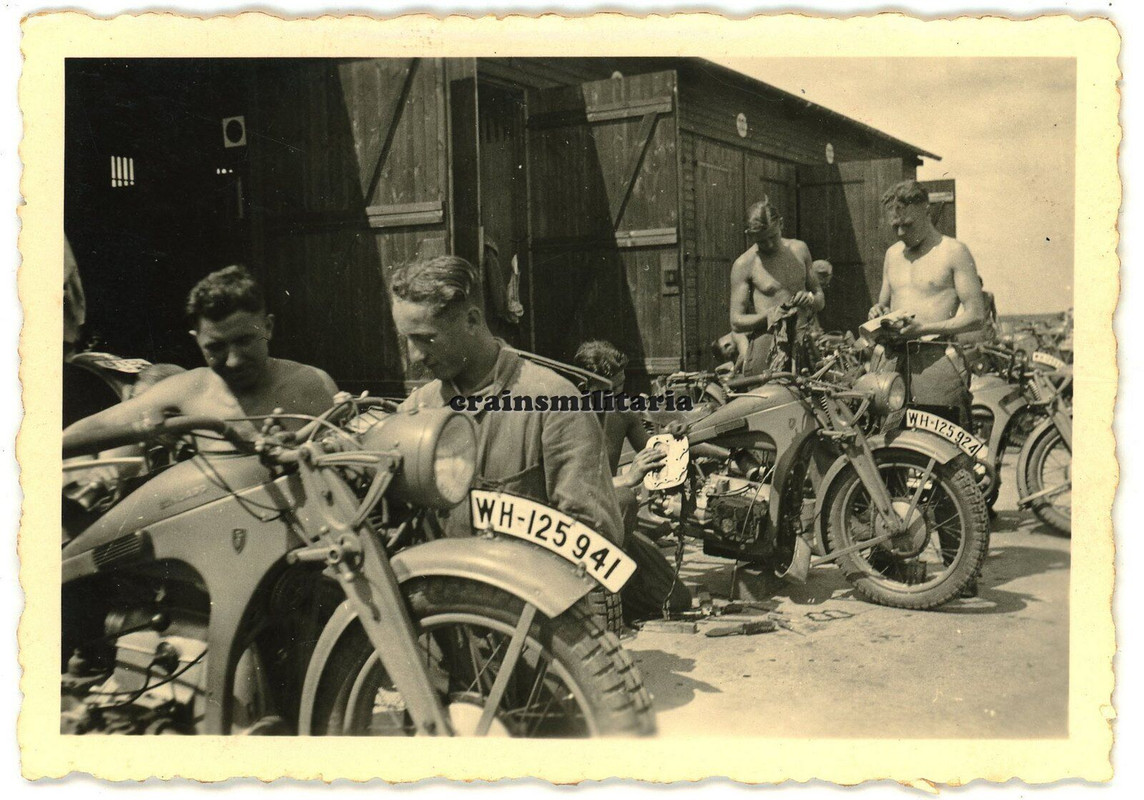 Orig. Foto Kradmelder MG-Bataillon 10 Pirmasens mit Zündapp Motorrad 1938