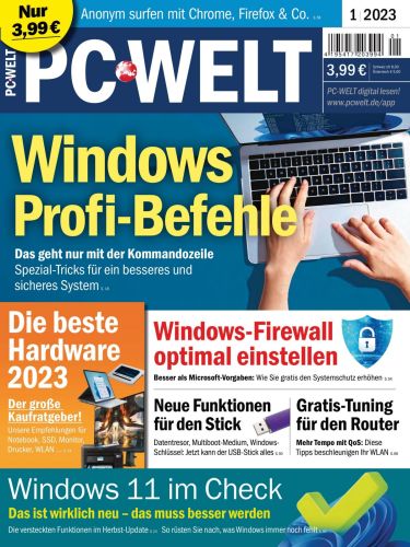 Cover: Pc Welt Magazin Januar No 01 2023