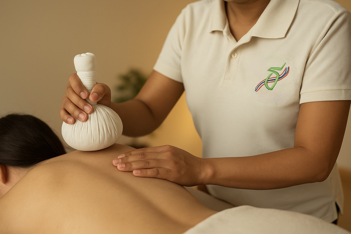 Kräuterstempel-Massage