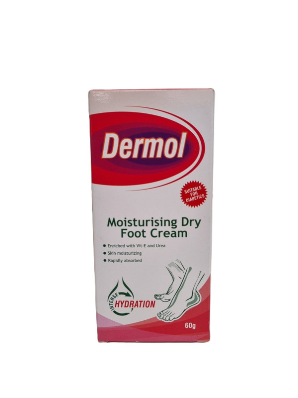 Dermol Moisturising Cream Dry Foot Cream 60G