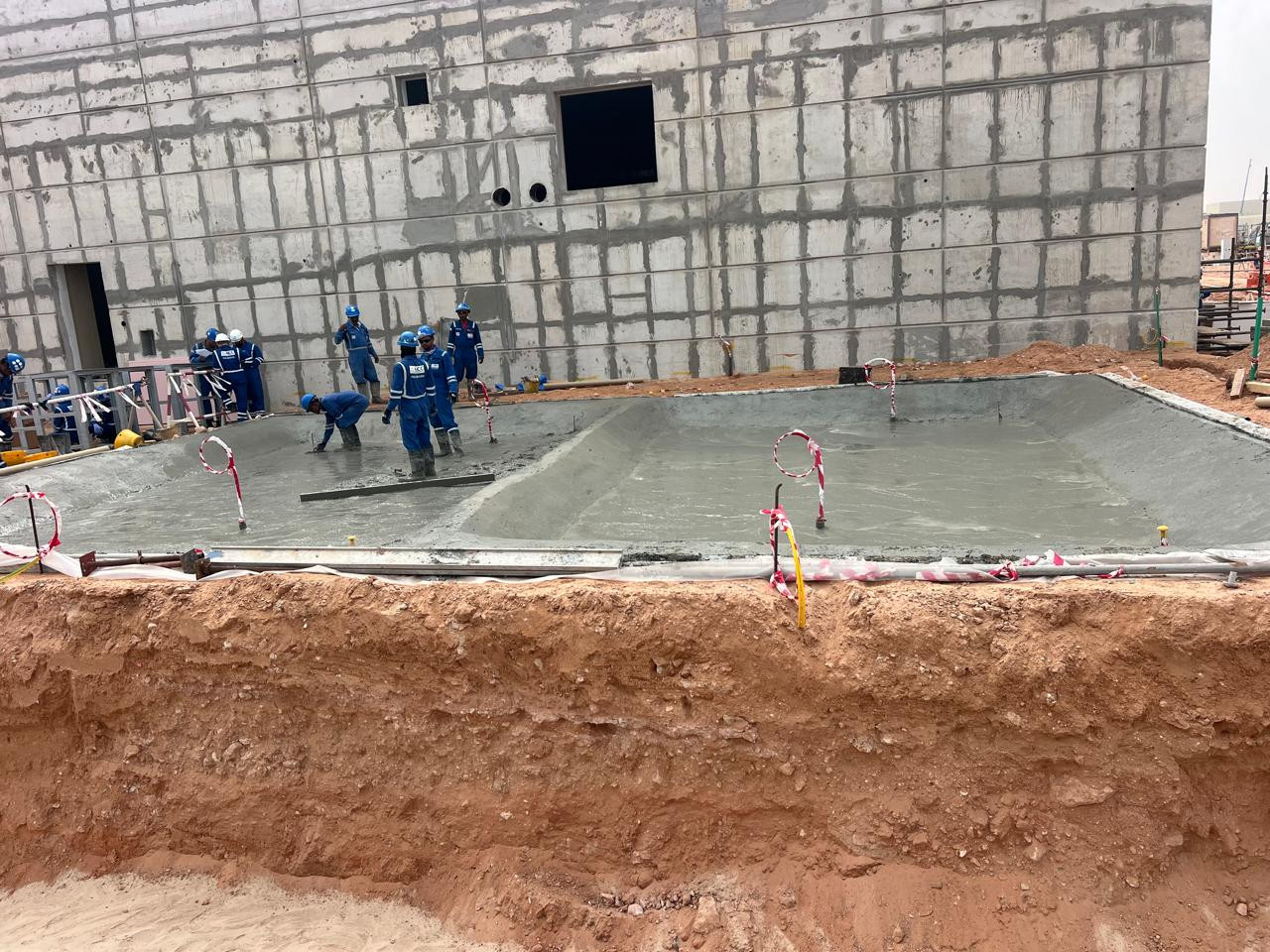 Blinding concrete for HVAC Chiller yard 008761