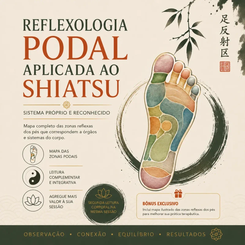 Mockup do Bônus 3 Mapa de Reflexologia Podal