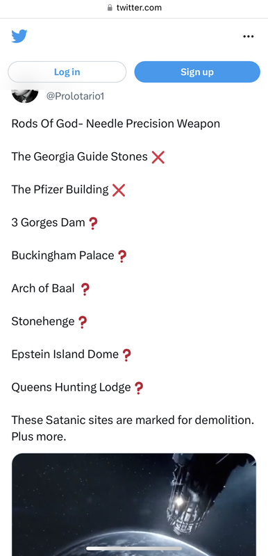 Ariel on Twitter Rods Of God- Needle Precision Weapon The Georgia Guide Stones ❌️ The Pfizer Buildin