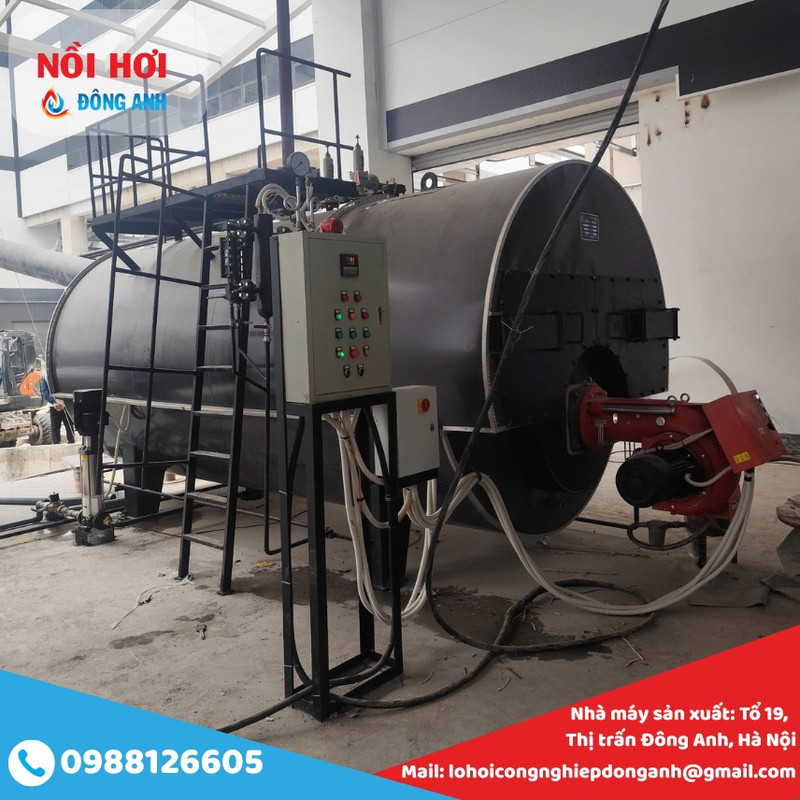 nồi hơi đốt dầu