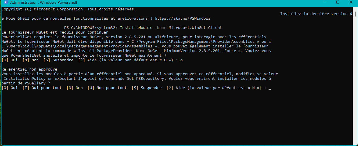 WINGET PAR POWERSHELL