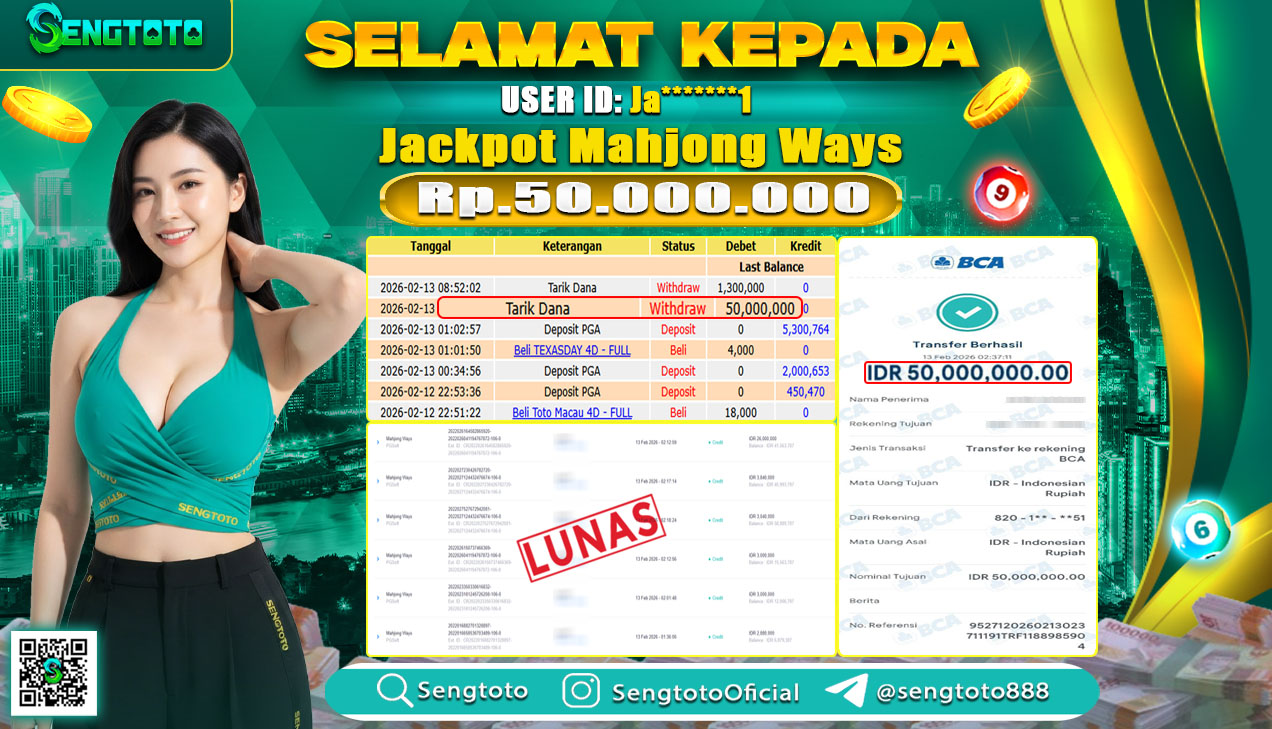 BUKTI PEMBAYARAN SLOT MAHJONG WAYS