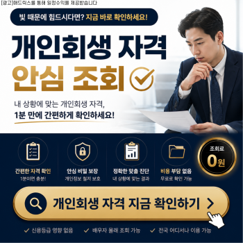 개인회생 신청 자격 빠른 조회