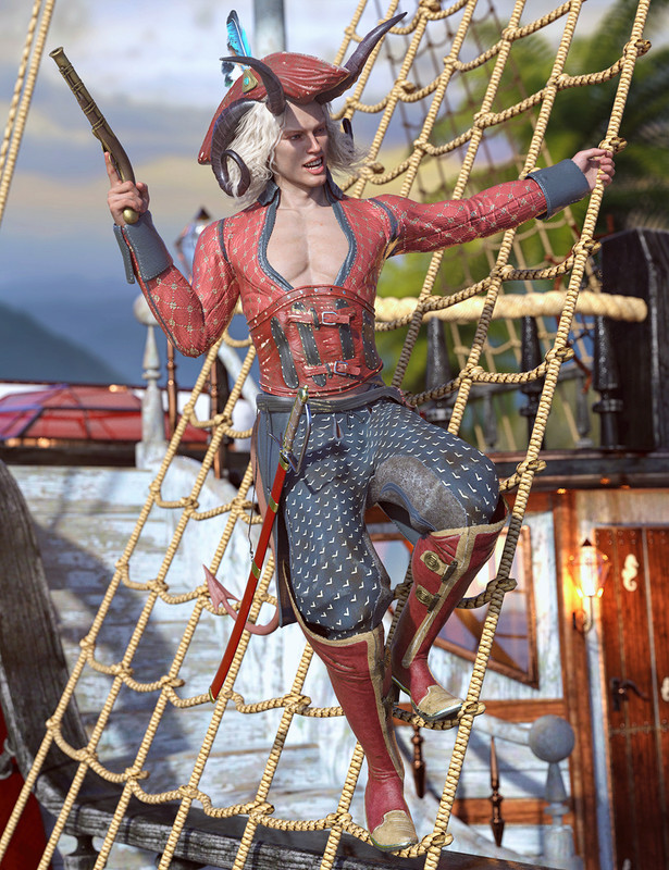 Torridus Outfit for Genesis 8 and 8.1 Male and Torment Torridus Outfit for Genesis 8 and 8.1 Male and Torment