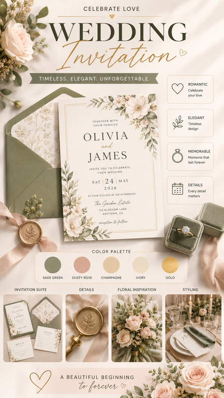 Wedding Invitation Moodboard Generator