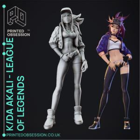 KDA Akali – LoL – 3D Print Model