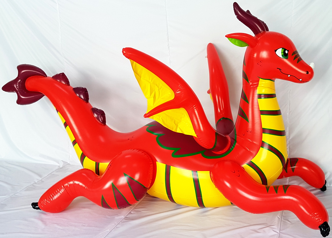 Huge Inflatable Red Dragon 12 Feet 3 75m Shiny Pool Toy Big
