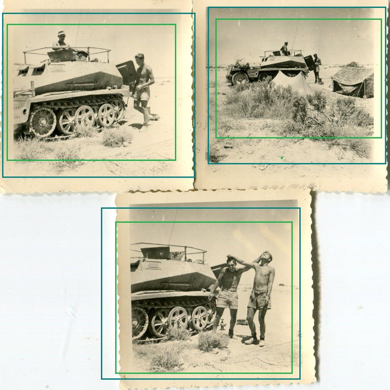 Halbkette Panzerspähwagen in der Wüste AFRIKAS