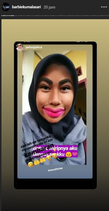 Warganet tirukan hasil sulam Barbie Kumalasari 