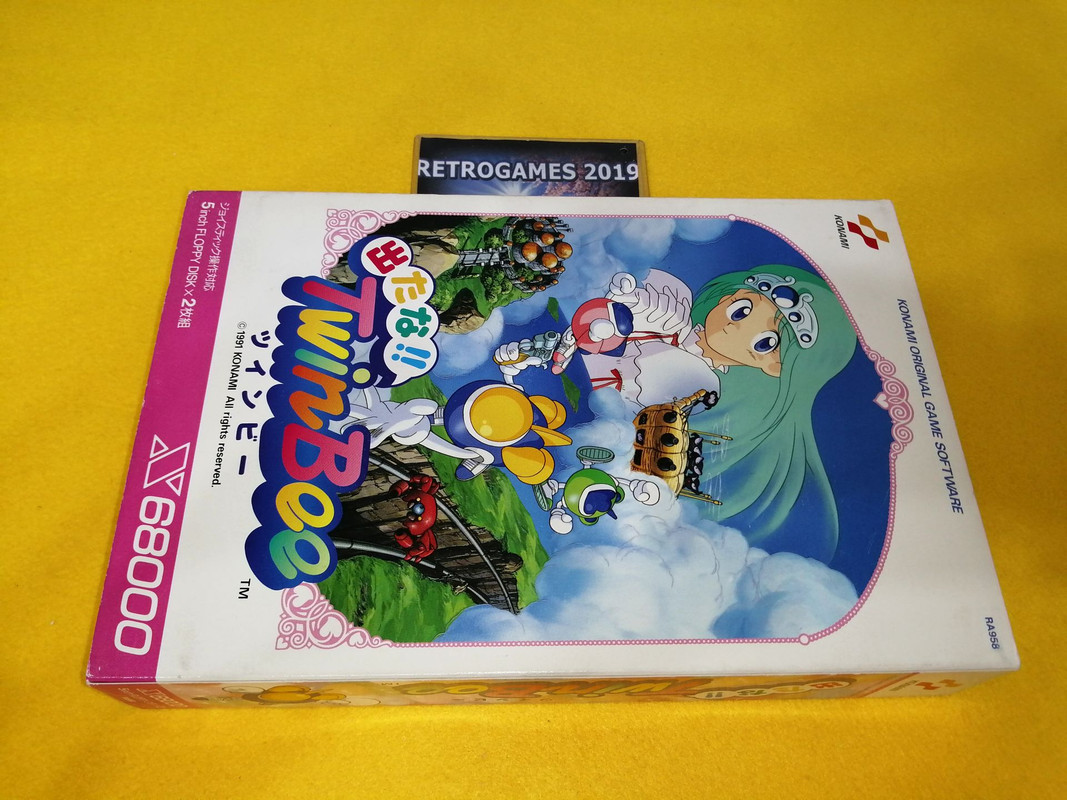SHARP X68000用 Twin Bee Konami Detana TWINBEE Sharp X68000 Video Game Vintage Game