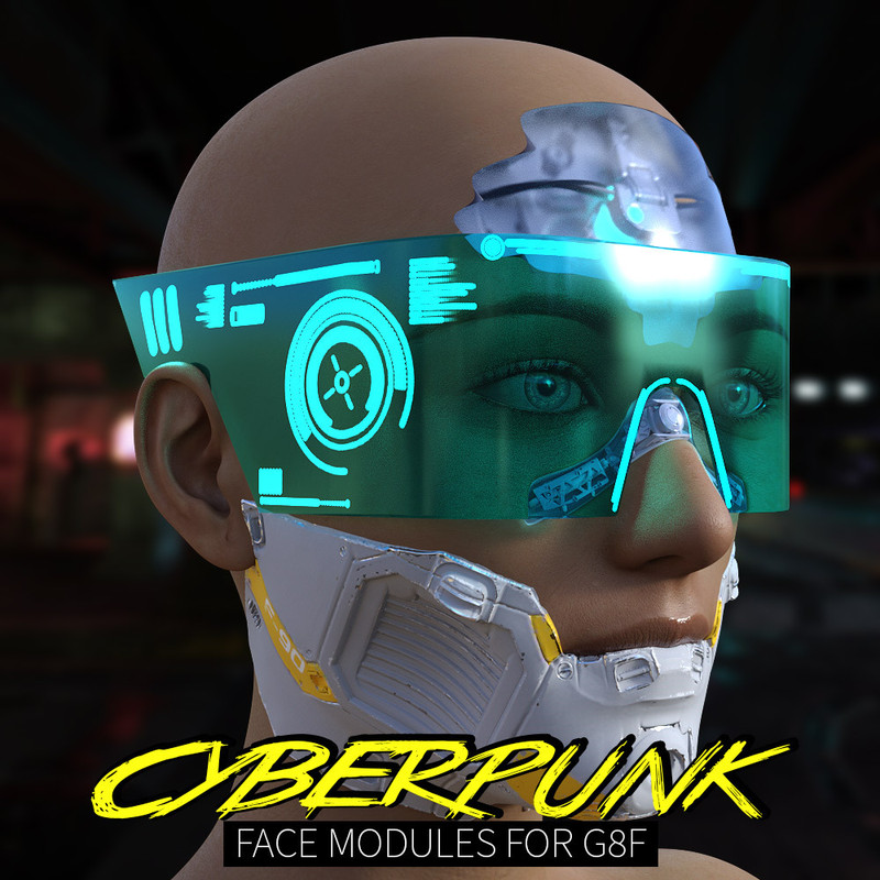Cyberpunk Faces Modules for G8F Cyberpunk Faces Modules for G8F