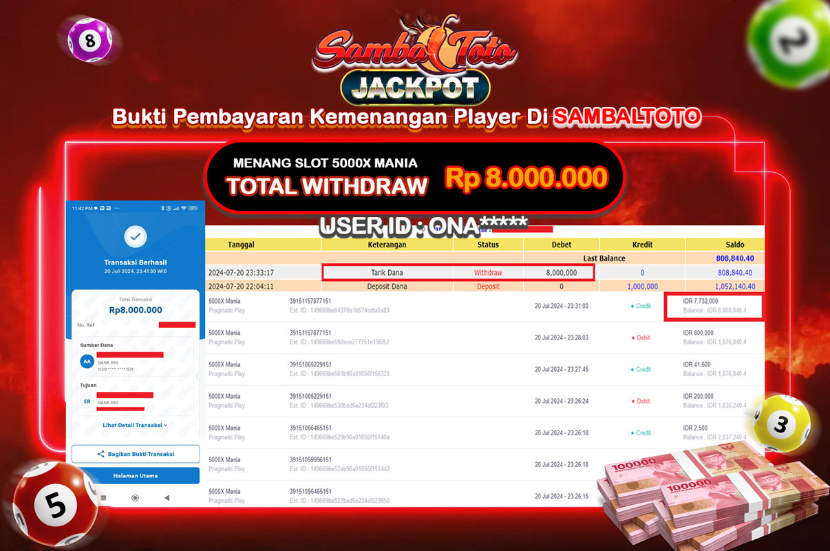 Bukti JP ( 20 Juli 2024 ) Lunas Rp 8.000.000,-