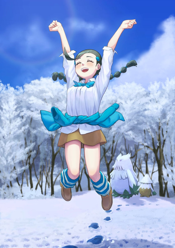 candice-abomasnow-and-snover-pokemon-and