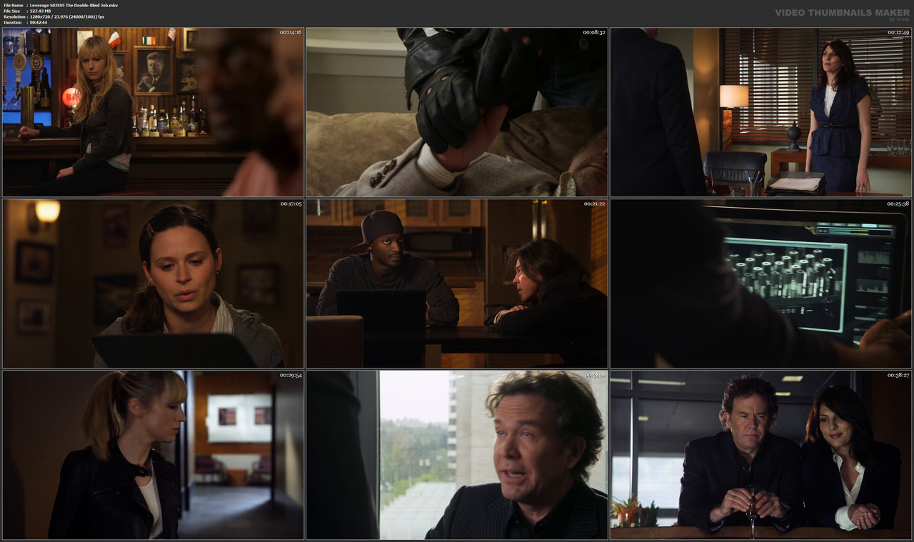 Leverage S03E05 The Double-Blind Job.mkv