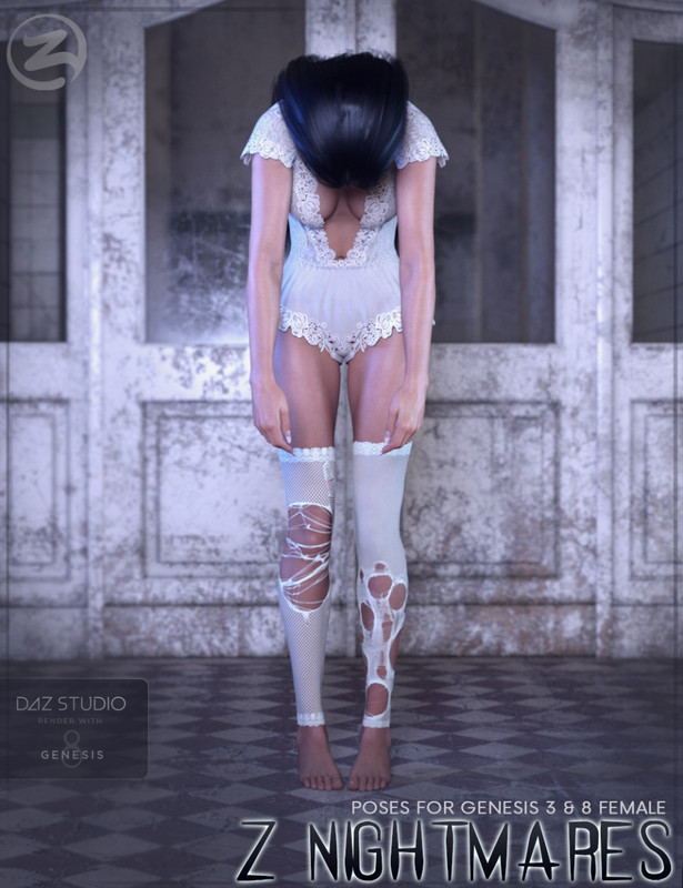 Z Nightmares - Poses for Genesis 3 and 8 Female Z Nightmares - Poses for Genesis 3 and 8 Female
