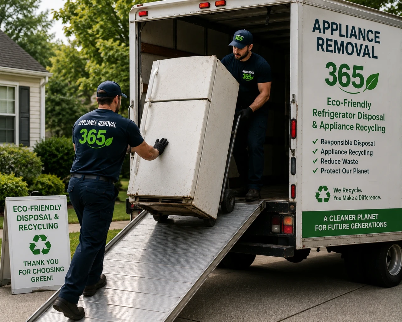 Eco-friendly refrigerator disposal and appliance recycling after a household cleanout in the United States