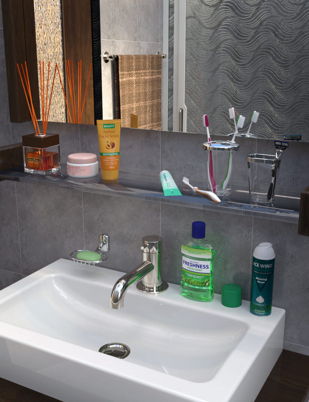 Bathroom and Household Chemicals Props