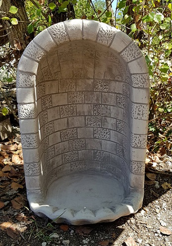 Nicchia Grotta In Cemento Effetto Legno 150 Cm Per Esterno - Senza Statua - Foto 3