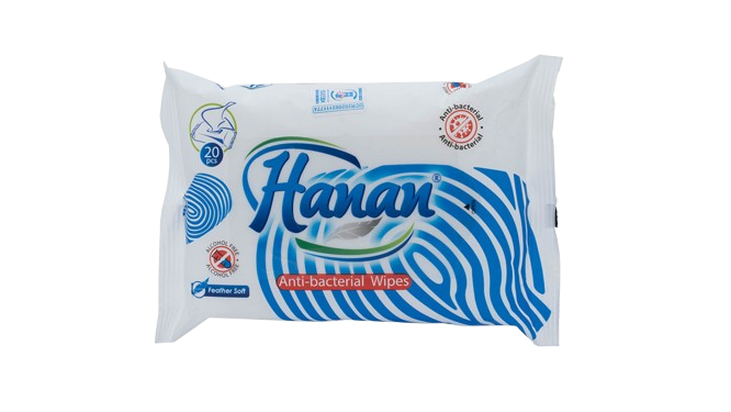 Hanan Antibacterial Wet Wipes 20s