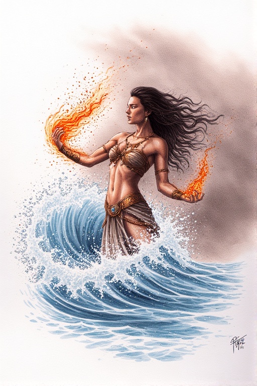 realistic-drawing-A-fierce-war-11