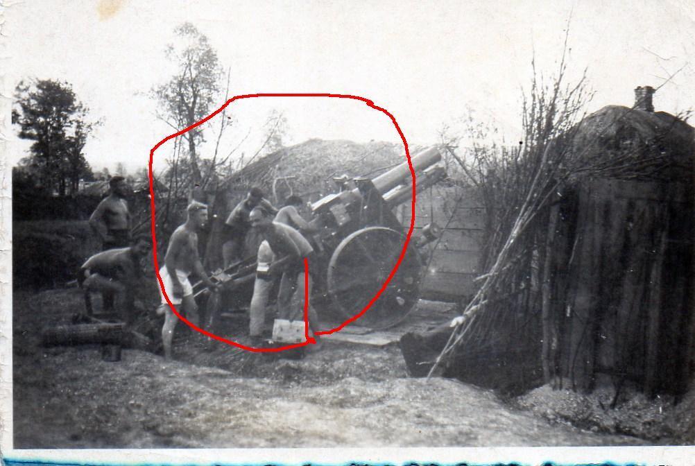 Orig Fotos Deutsche Geschütz im Einsatz