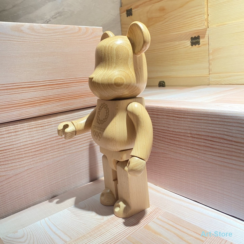 Tokyo Olympic 2020 Bearbrick 400% Cypress Wood Olympic Spirit Bear Collection