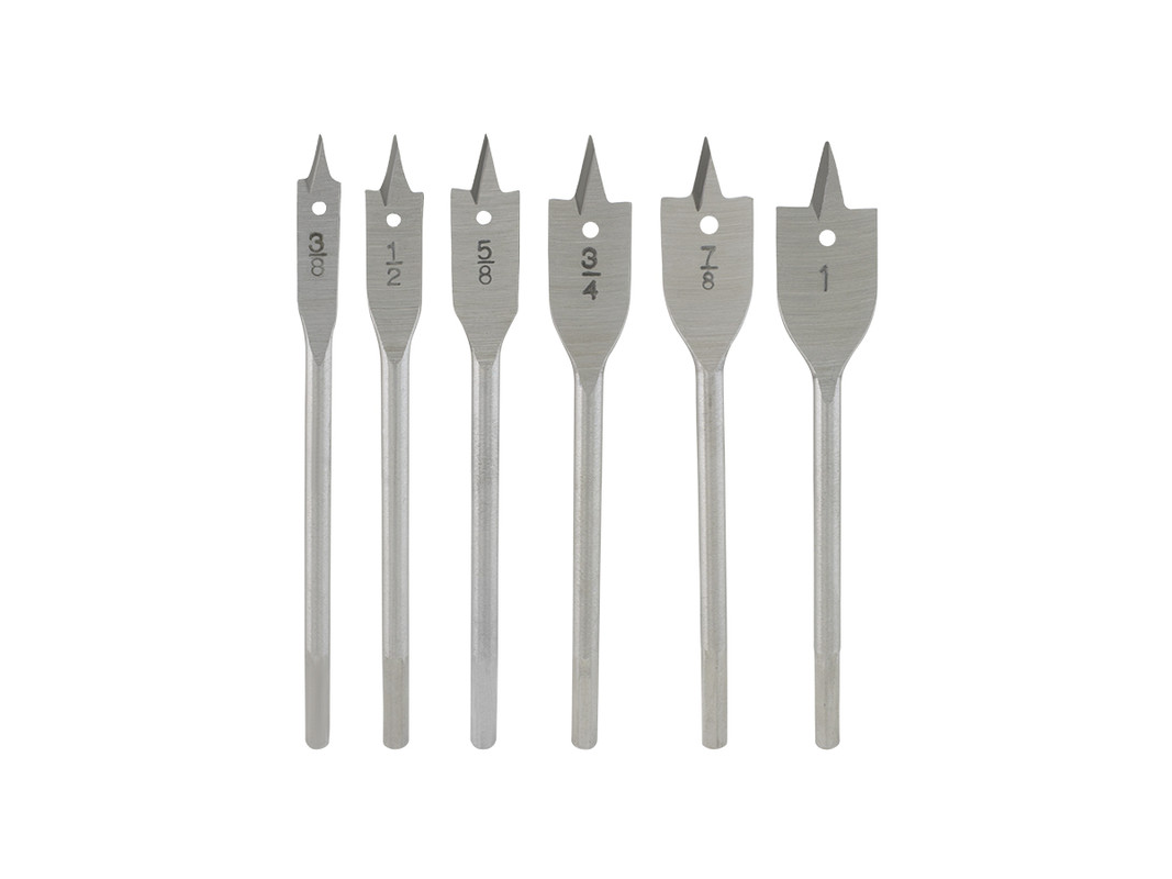 JUEGO DE MECHAS TIPO PALETA PARA MADERA 6PCS ASAKI