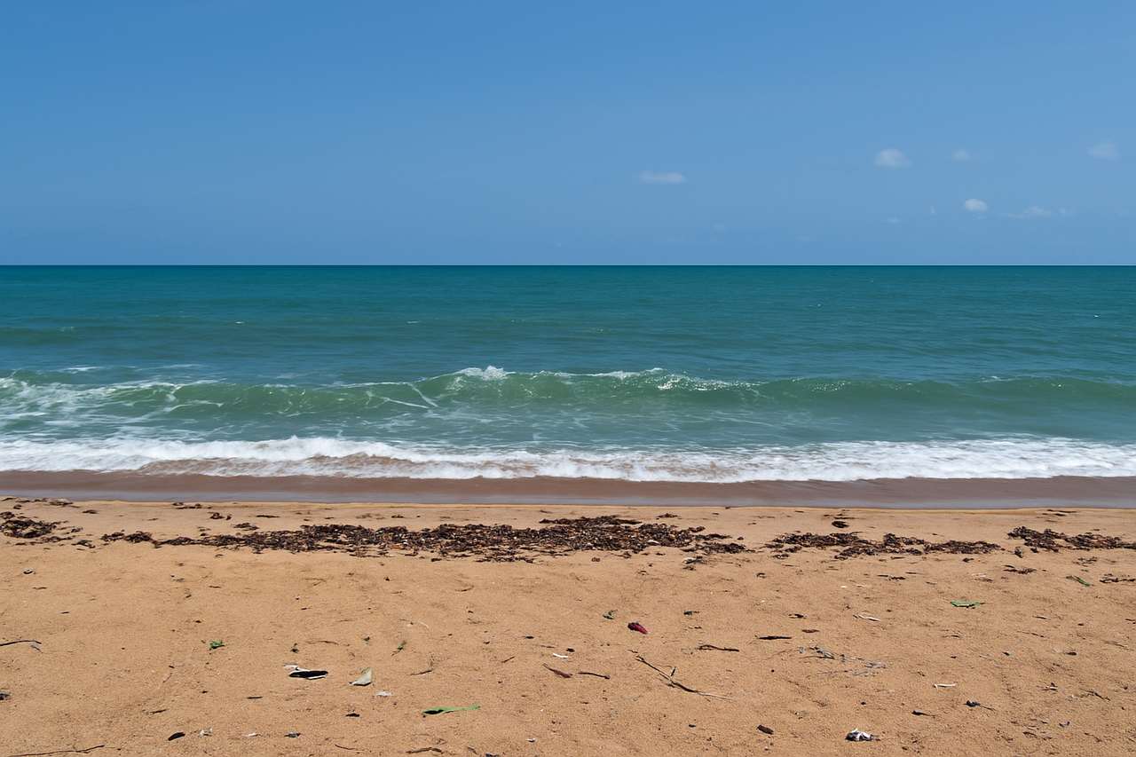 Prime beachfront land Ada resort development potential Ghana