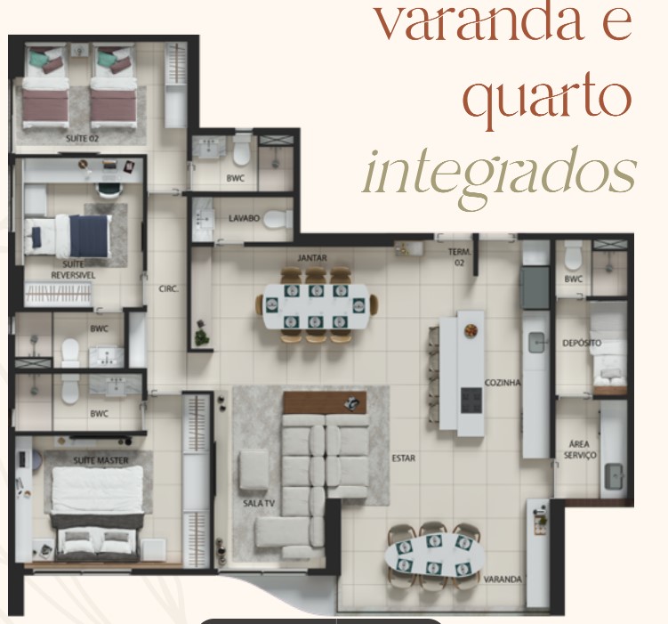 Varanda do quarto com vista privilegiada do Alameda Jardins