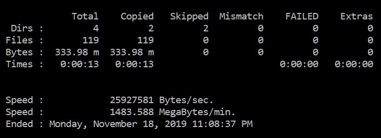 robocopy faster robocopy faster