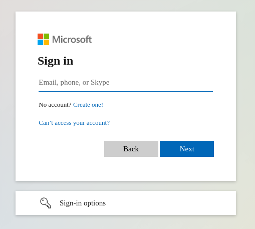 Microsoft sign in site