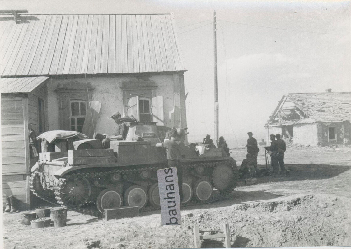 Repro Foto Wehrmacht Panzertruppe Panzer Tank im AK Format (6205a)