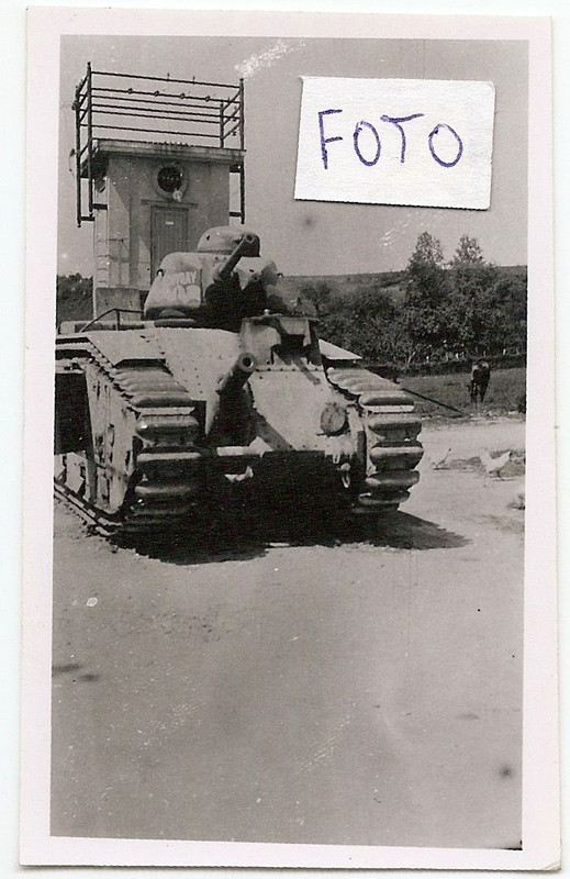 FOTO WW2 MILITÄR FRANKREICH FRANZÖSISCHER PANZER