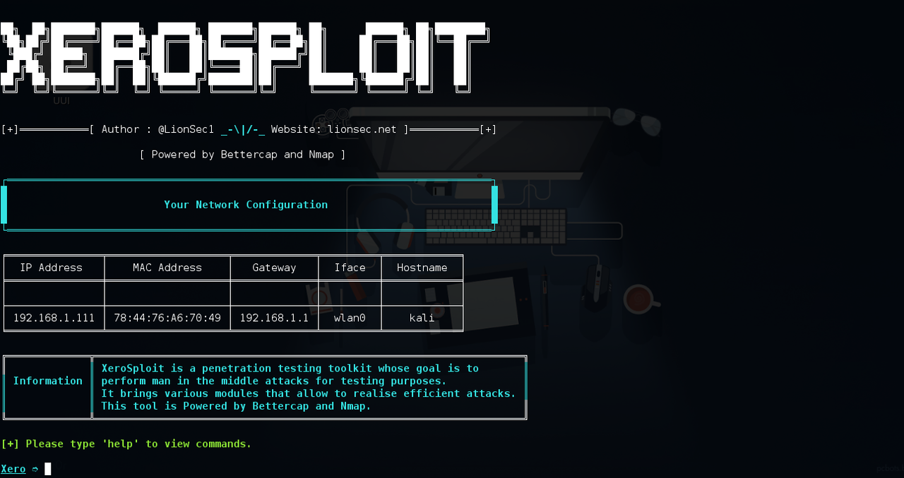 Xerosploit Toolkit