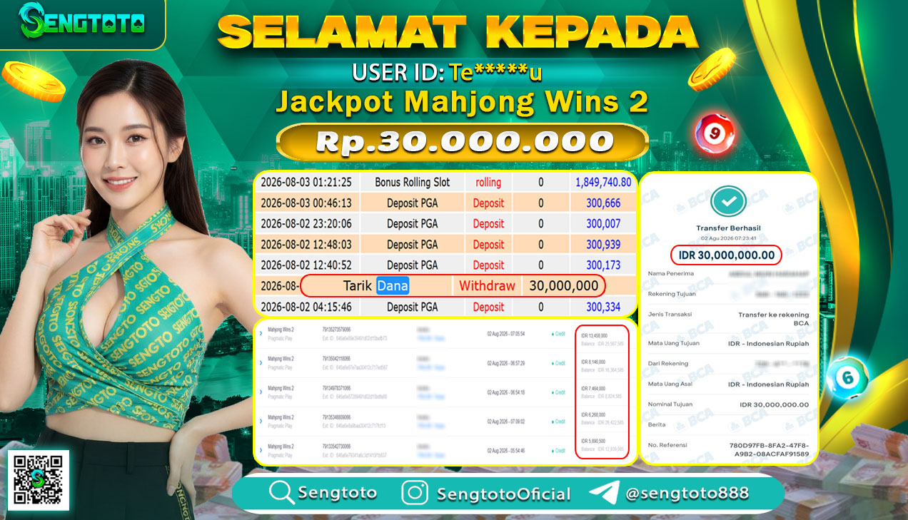 BUKTI PEMBAYARAN SLOT MAHJONG WINS 2