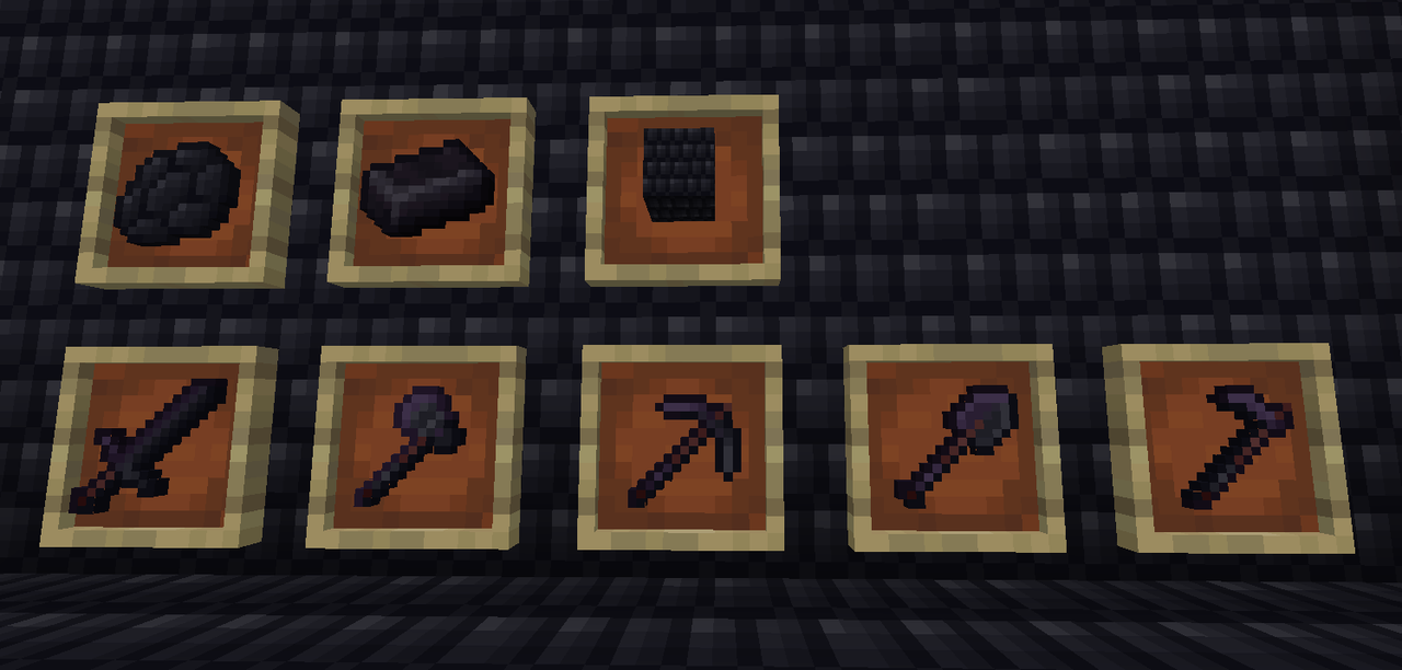 A view of all the Ender Dragon Scale and Draconic related Items