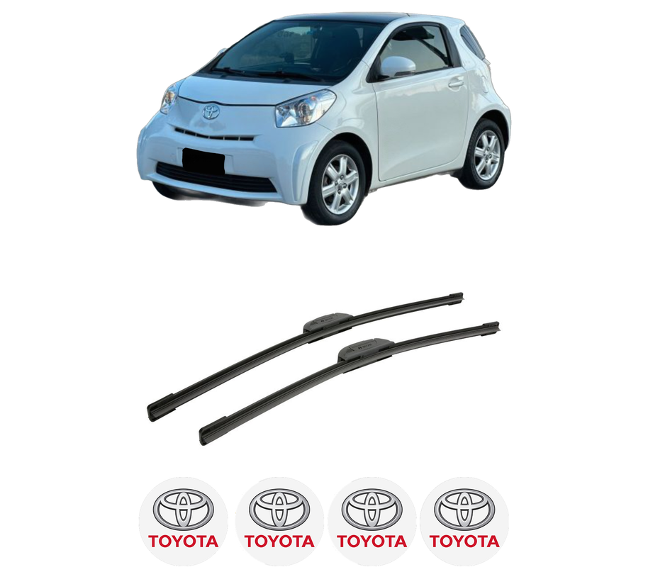 Set stergatoare auto TOYOTA IQ (_J1_) din 2009-2015, pentru parbriz auto, 2 bucati, Bosch Aerotwin Retrofit, din cauciuc siliconat rezistent, 4 Stickere Auto TOYOTA