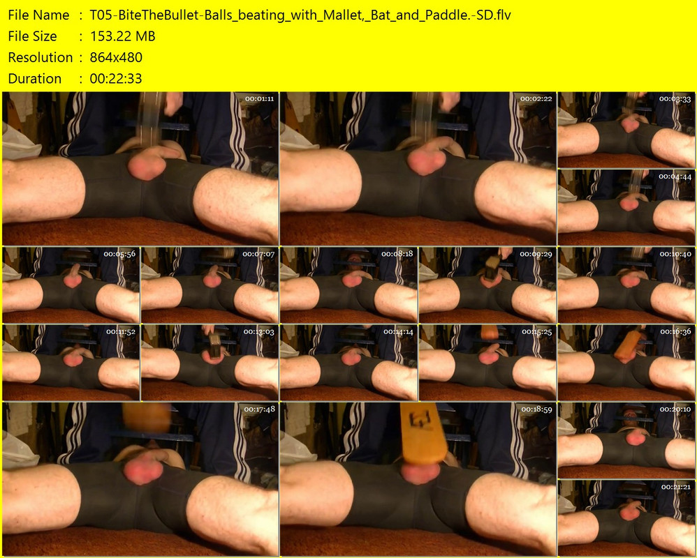 T05-BiteTheBullet-Balls_beating_with_Mallet,_Bat