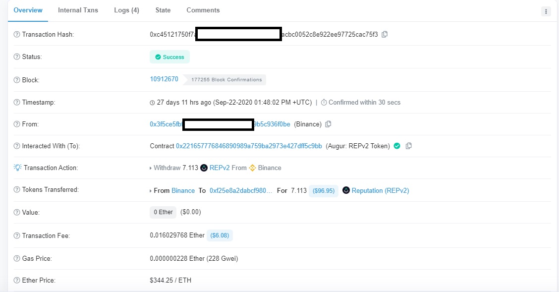 REP Augur2 Binance-Bibox