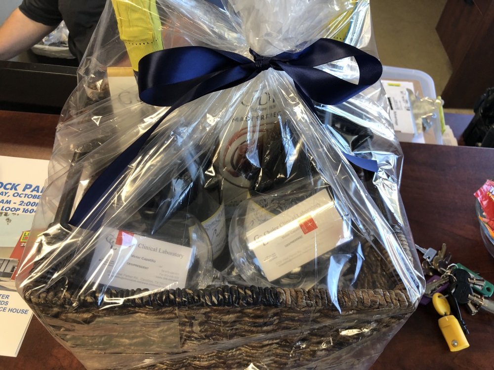 A prize from the block party at Lockaway Storage - 1604
