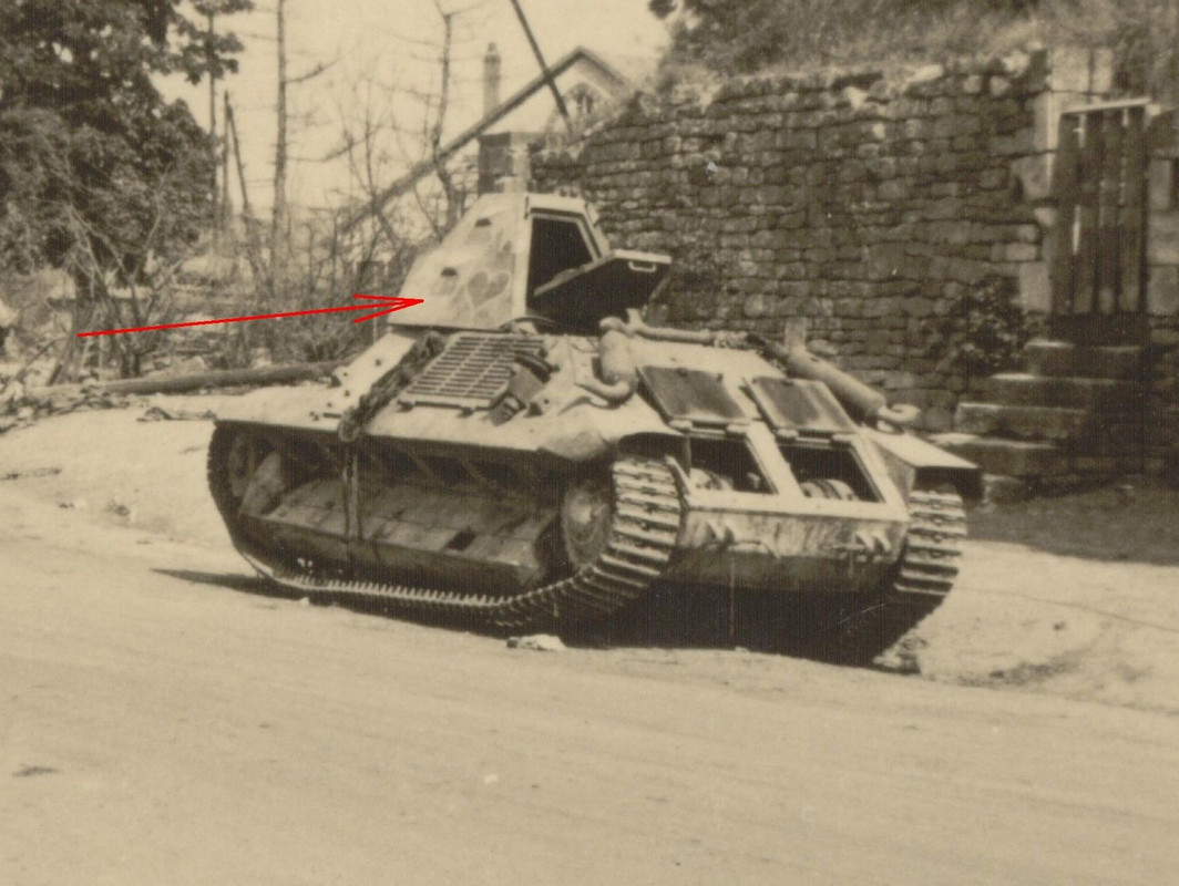 seltener französischer Infanterie - Panzer FCM 3