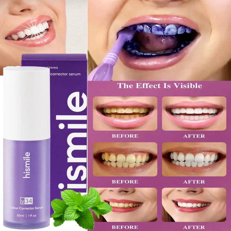 Hismile V34 Colour Corrector - Instant Teeth whitening 30 ML - image 2