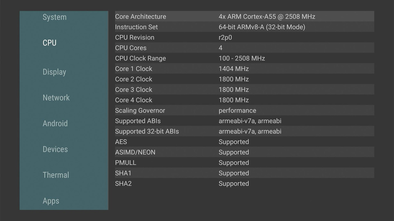 Xiaomi TV Box 3 test cpu