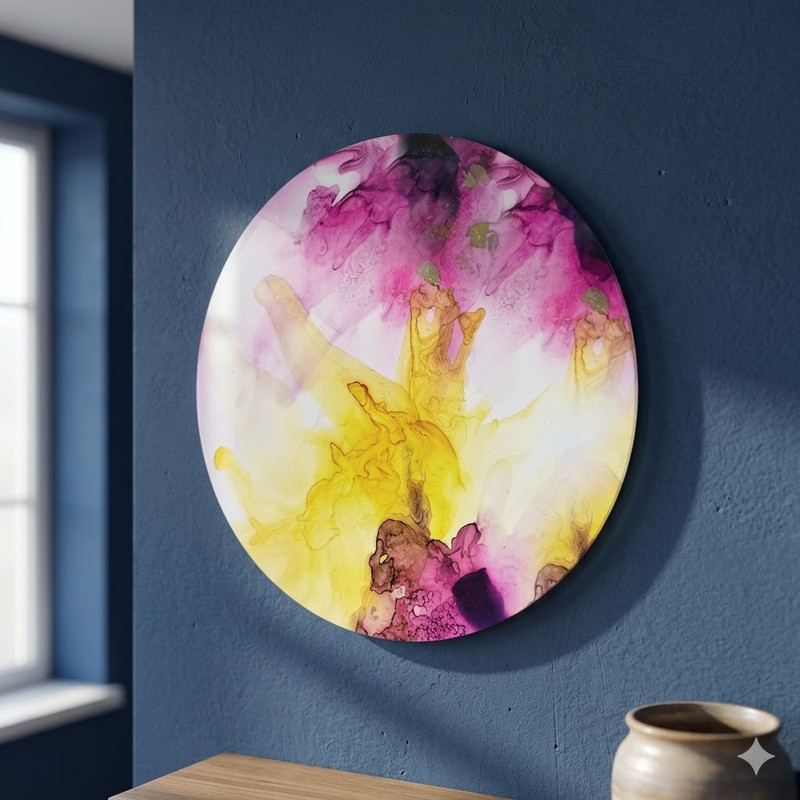 Alcohol Ink art on Acrylic Surface DIY Kit