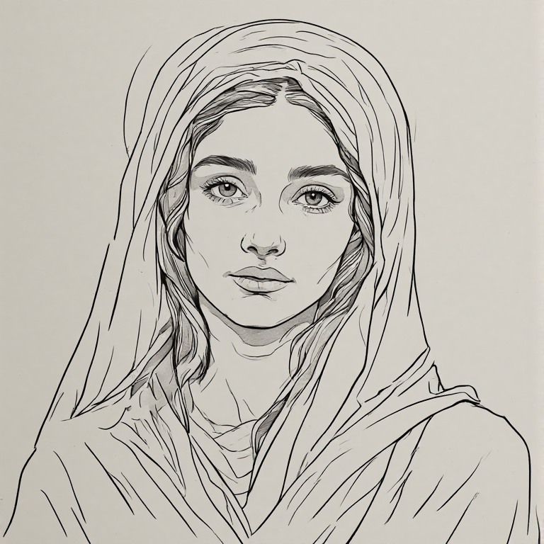 Madonna-l-Line-drawing-natural-(71)